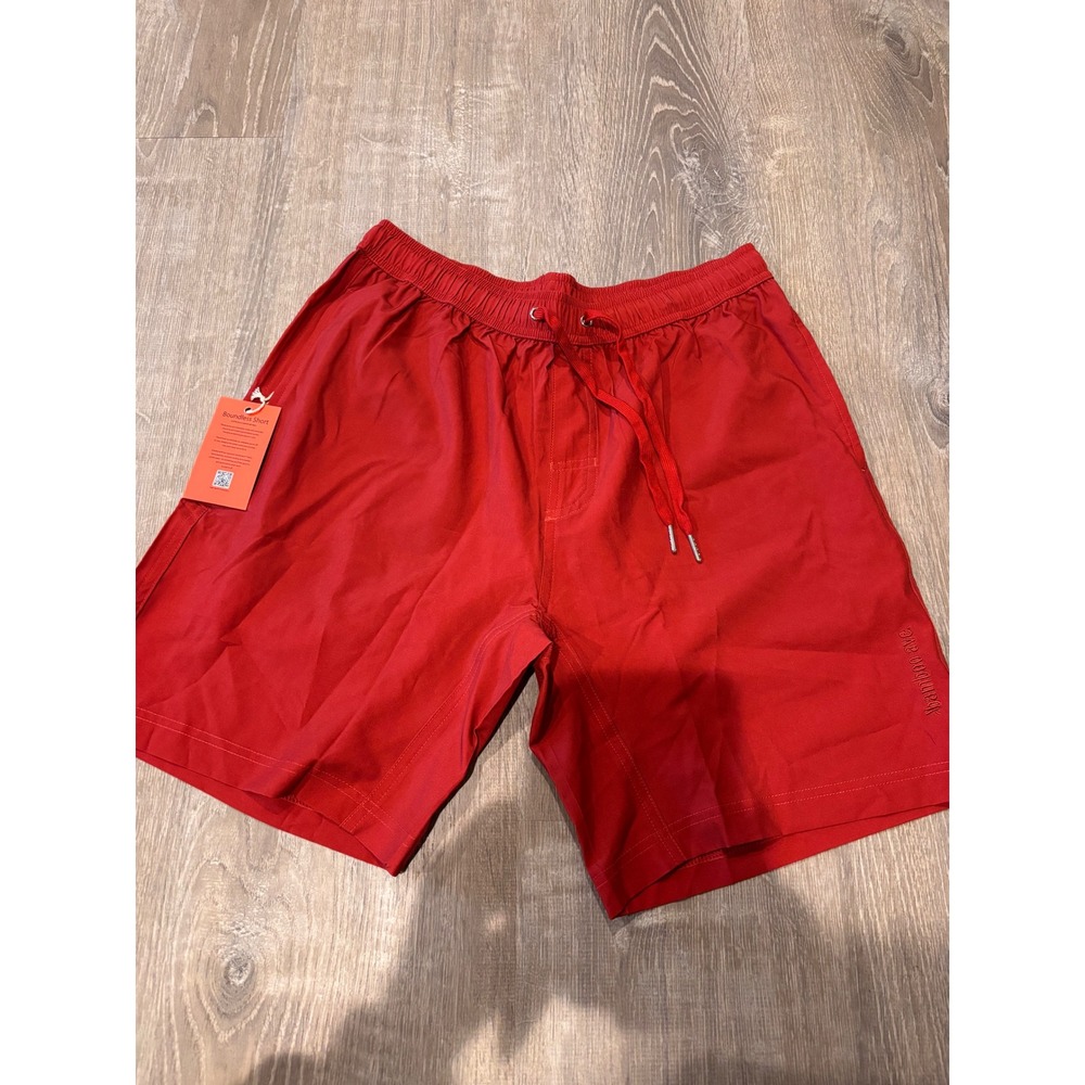 Bamboo Ave Boundless Short Mens Medium Red Sustainable EcoPerform Hybrid Shorts